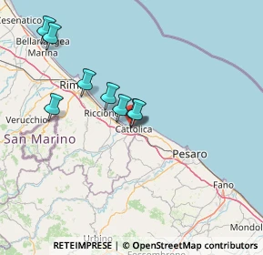 Mappa Viale Giosuè Carducci, 47841 Cattolica RN, Italia (25.76)