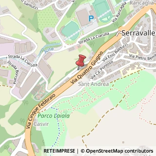 Mappa Via Padiglione, 21, 47890 San Marino di Urbino SM, Italia, 47890 Verucchio, Rimini (Emilia Romagna)