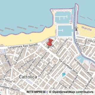 Mappa Via Don Minzoni, 43, 47841 Cattolica, Rimini (Emilia Romagna)