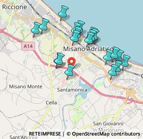 Mappa A14, 47843 Misano Adriatico RN, Italia (1.8785)