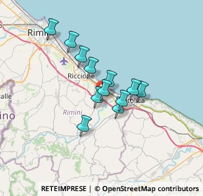 Mappa A14, 47843 Santa Monica-Cella RN, Italia (4.92167)