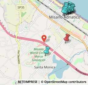 Mappa A14, 47843 Santa Monica-Cella RN, Italia (1.5665)