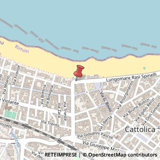 Mappa Lungomare Rasi Spinelli,  50, 47841 Cattolica, Rimini (Emilia Romagna)