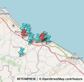 Mappa Via E. Toti, 47841 Cattolica RN, Italia (4.57667)