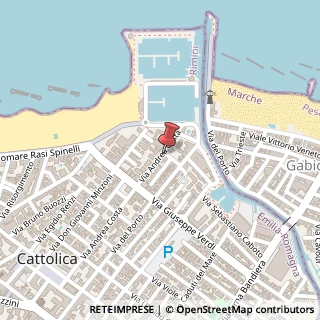 Mappa Via E. Toti, 2, 47841 Cattolica, Rimini (Emilia Romagna)