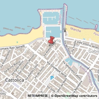 Mappa Via Andrea Costa, 57, 47841 Cattolica, Rimini (Emilia Romagna)