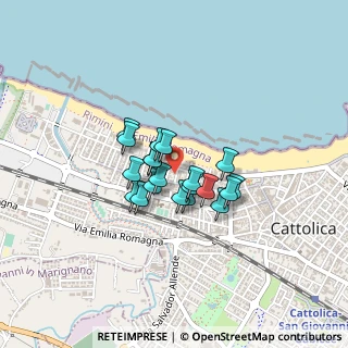 Mappa Via Forlì, 47841 Cattolica RN, Italia (0.2725)