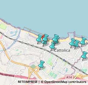Mappa Via Forlì, 47841 Cattolica RN, Italia (0.87364)