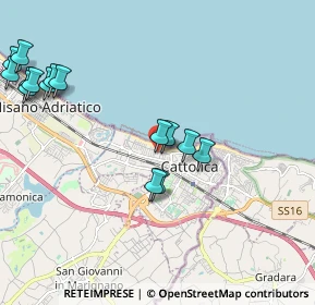 Mappa Via Forlì, 47841 Cattolica RN, Italia (2.45333)