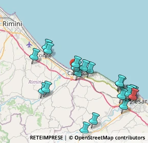 Mappa Via Forlì, 47841 Cattolica RN, Italia (8.855)