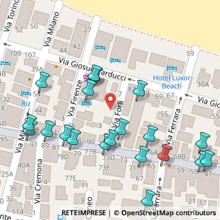 Mappa Via Forlì, 47841 Cattolica RN, Italia (0.075)