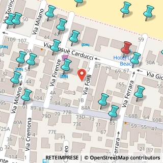 Mappa Via Forlì, 47841 Cattolica RN, Italia (0.102)