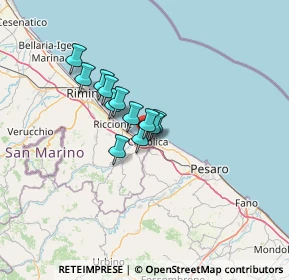Mappa Via Forlì, 47841 Cattolica RN, Italia (8.34667)