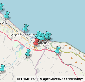 Mappa Lungomare Rasi Spinelli, 47841 Cattolica RN, Italia (3.51462)