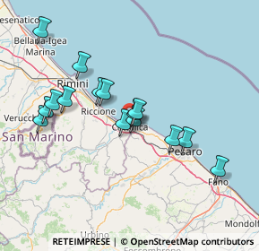 Mappa Lungomare Rasi Spinelli, 47841 Cattolica RN, Italia (13.65933)