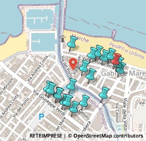 Mappa Via E. de Amicis, 61011 Gabicce Mare PU, Italia (0.2275)