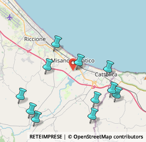 Mappa Via Giorgio Morandi, 47843 Misano Adriatico RN, Italia (4.79818)