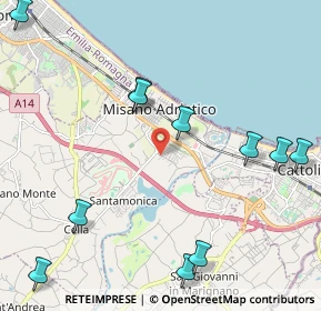 Mappa Via Giorgio Morandi, 47843 Misano Adriatico RN, Italia (2.73091)