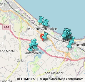 Mappa Via Giorgio Morandi, 47843 Misano Adriatico RN, Italia (1.7845)