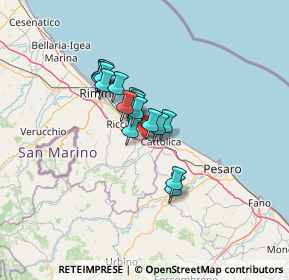 Mappa Via Giorgio Morandi, 47843 Misano Adriatico RN, Italia (8.74235)