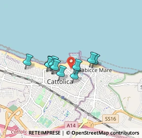 Mappa Via Don Minzoni, 47841 Cattolica RN, Italia (0.58818)