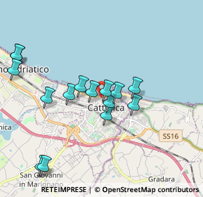 Mappa Via A.Volta, 47841 Cattolica RN, Italia (1.92733)