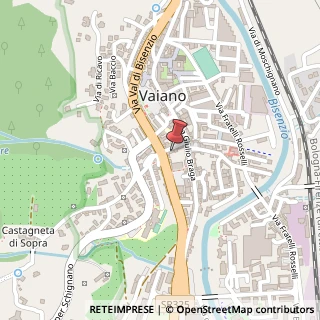 Mappa Via g. garibaldi 3, 59021 Vaiano, Prato (Toscana)