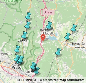 Mappa Via Cornocchio, 50031 Barberino di Mugello FI, Italia (9.8235)