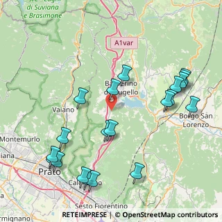 Mappa Via Cornocchio, 50031 Barberino di Mugello FI, Italia (9.855)