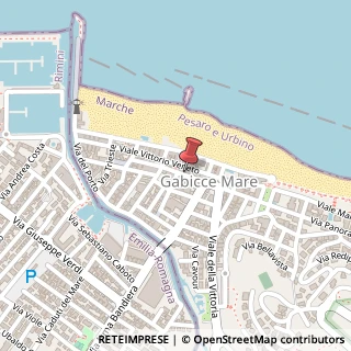 Mappa Via Cesare Battisti, 24, 61011 Gabicce Mare, Pesaro e Urbino (Marche)