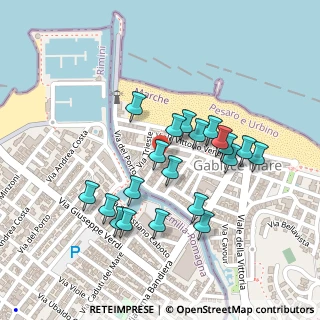 Mappa Via Caduti Mare, 61011 Gabicce Mare PU, Italia (0.212)