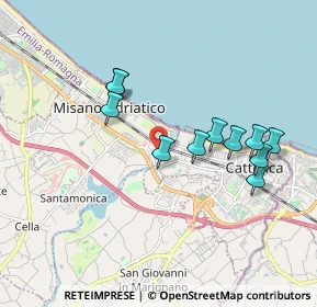 Mappa Via Conca, 47843 Misano Adriatico RN, Italia (1.76818)