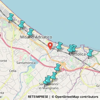Mappa Via Conca, 47843 Misano Adriatico RN, Italia (2.61909)