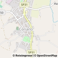 Karte Coriano