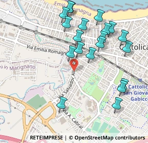 Mappa Via Salvador Allende, 47841 Cattolica RN, Italia (0.555)