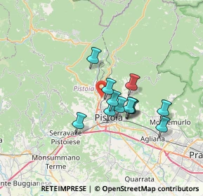 Mappa Via Bolognese, 51100 Pistoia PT, Italia (5.33167)