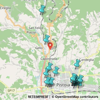 Mappa Via Bolognese, 51100 Pistoia PT, Italia (3.255)