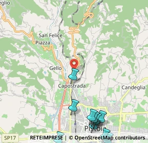 Mappa Via Bolognese, 51100 Pistoia PT, Italia (3.21833)