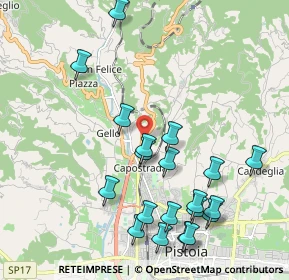 Mappa Via Bolognese, 51100 Pistoia PT, Italia (2.319)