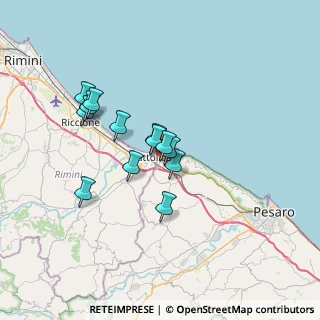 Mappa Via Alessandro Volta, 61011 Gabicce Mare PU, Italia (5.45)