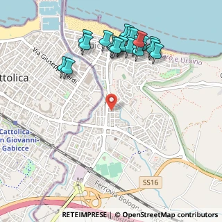Mappa Via Alessandro Volta, 61011 Gabicce Mare PU, Italia (0.588)