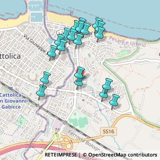 Mappa Via Alessandro Volta, 61011 Gabicce Mare PU, Italia (0.499)