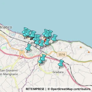 Mappa Via Alessandro Volta, 61011 Gabicce Mare PU, Italia (1.383)