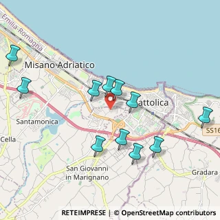 Mappa Via Meucci, 47841 Cattolica RN, Italia (2.08091)