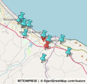 Mappa Via Meucci, 47841 Cattolica RN, Italia (3.58333)