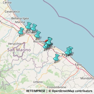 Mappa Via Meucci, 47841 Cattolica RN, Italia (10.87636)