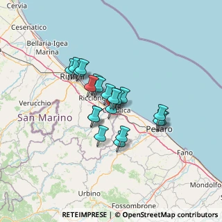 Mappa Via Meucci, 47841 Cattolica RN, Italia (9.7415)