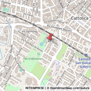 Mappa Via Michelangelo Buonarroti, 5, 47841 Cattolica, Rimini (Emilia Romagna)