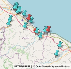 Mappa Viale Daijiro Kato, 47843 Santa Monica-Cella RN, Italia (9.4985)