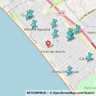 Mappa Via Balilla, 55042 Forte dei Marmi LU, Italia (1.24364)